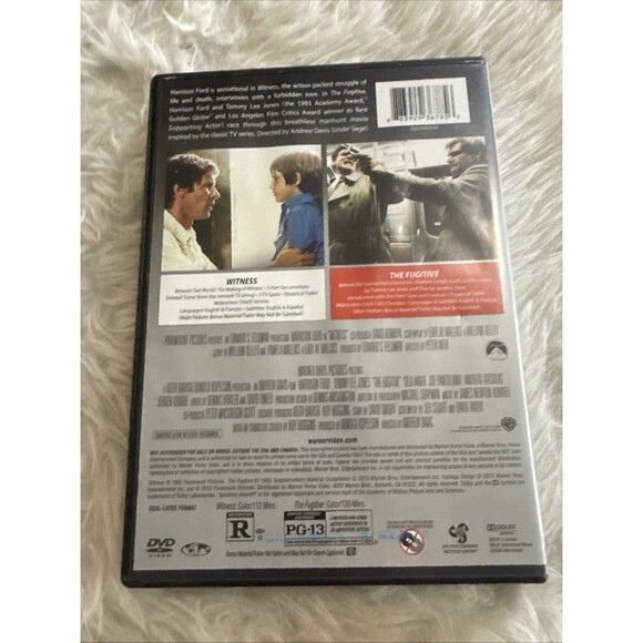 Witness (Special Collectors Edition)/The Fugitive - Double Feature Dvd - Picture 2 of 6